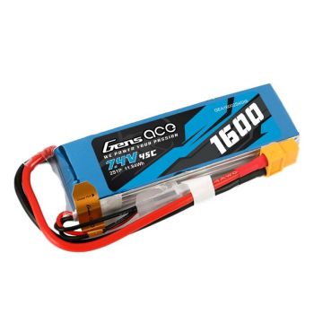 Akumulator GensAce LiPo 1600mAh 7.4V 45C 2S1P XT60